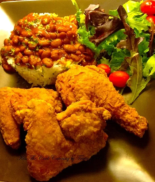 Tonight I made Southern Fried Chicken with Red Beans and Rice❤|Taste-New Americanさん