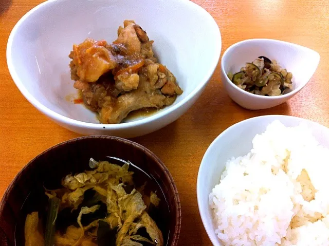 鶏の肉じゃが定食|楽法梵志さん