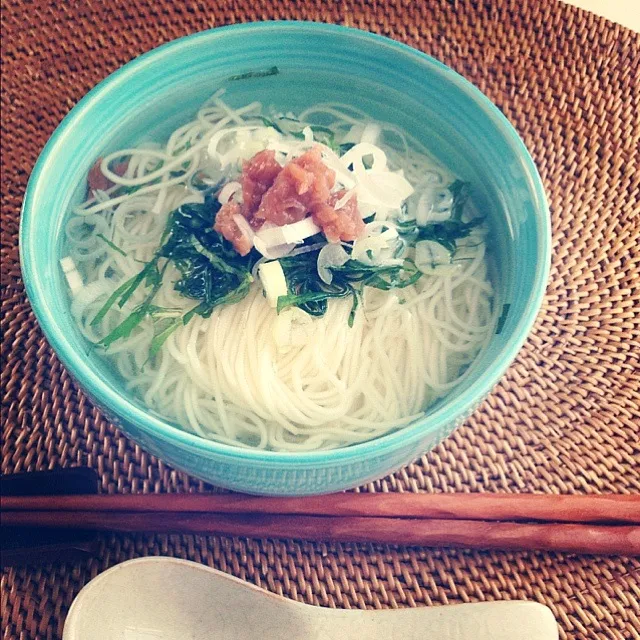 鶏出汁の冷やしそうめん|サエさん