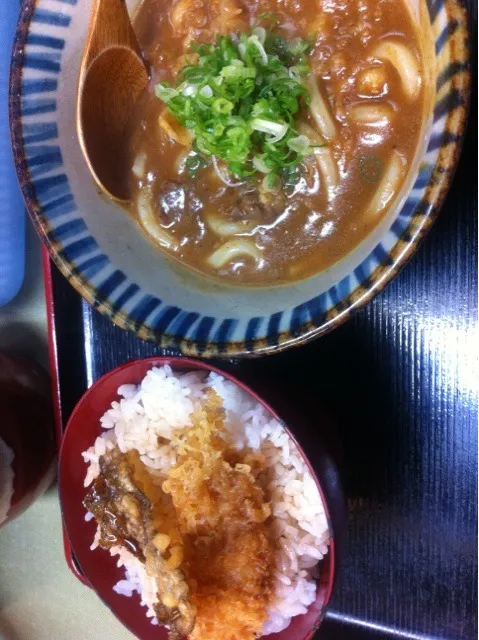 カレーうどんとエビ天ライス|☆さん