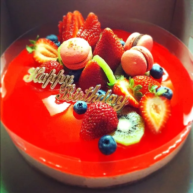 strawberry mousse cheese cake|janice Williamsさん