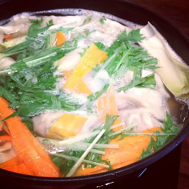 野菜もたっぷり水餃子|あむちゃさん