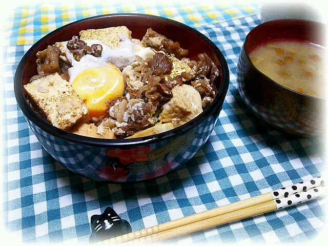 長沼産ﾏｵｲ牛のすきやき丼|toiさん