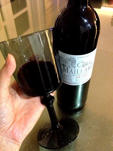 Snapdishの料理写真:Chateau Maillard 2007 & my new IKEA wine glass✨|Queenさん