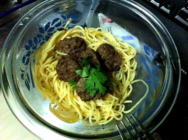 meatball aglio olio|keithさん