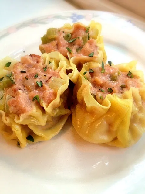 Pork shumai with celeries and bacon|Bridgetさん