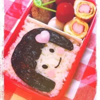 Snapdishの料理写真:おかっぱ女の子のお弁当|shufumichiさん