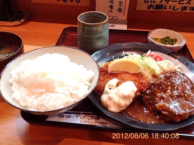 S定食、ハンバーグ、フィッシュフライ)|Kunisanoさん