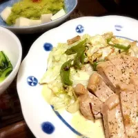 豚肉のクリームソースがけ♡|もっきさん