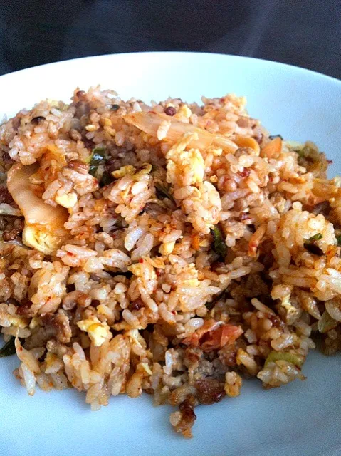 Snapdishの料理写真:lazy dinner-stir fried rice|Yoriko Fujitaさん