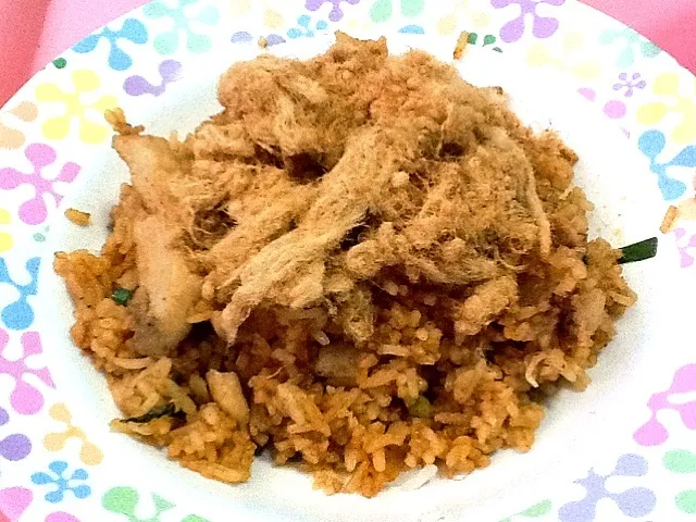 Chili Paste Fried Rice with Chicken and Crispy Pork|Little Tomatoさん