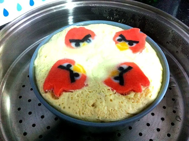 Steam egg with angry bird fishcake|shirlynさん