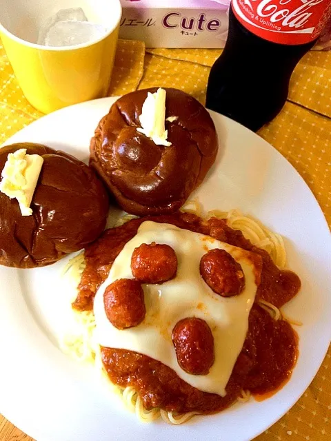 my homemade meat balls cheese spaghetti|Dezza Tsuchiyaさん