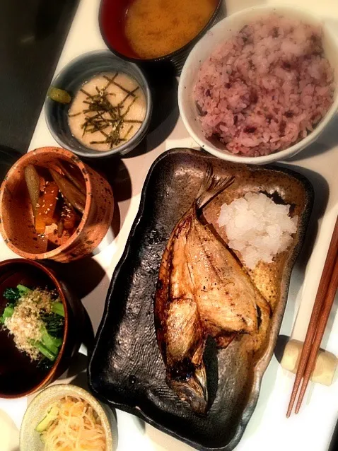 手しおごはん定食|水玉ちゃんさん