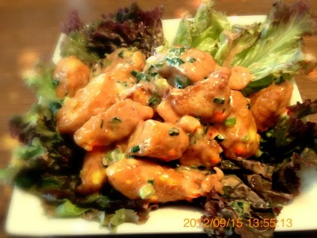 ささみのふんわりあげマヨソース|さおりさん