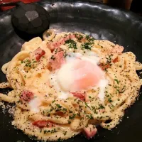 Snapdishの料理写真:カルボナーラうどん|ayumi takemasaさん