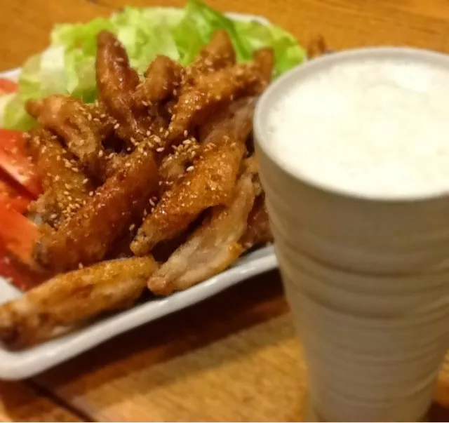 手羽中と麦芽飲料はゴールデンペア‼|ヴェローナのパン屋さんさん