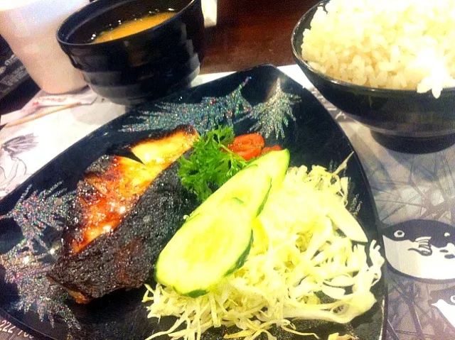 grilled cod fish set|skyblueさん