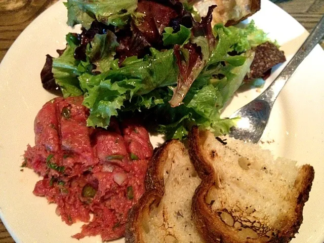 steak tartare a la landmarc,nyc|Nicoleさん