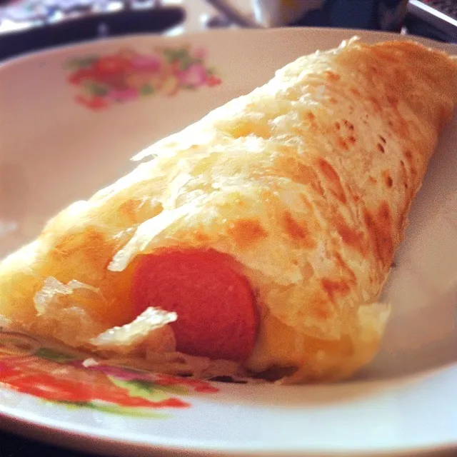 prata with hotdog and cheese!|해리さん