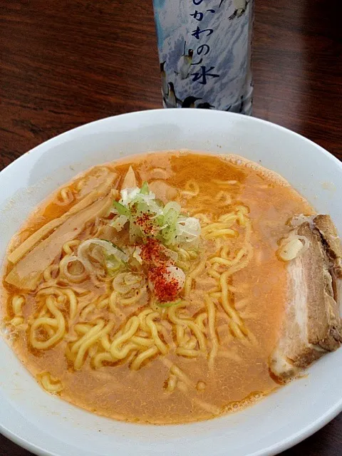 Snapdishの料理写真:甘えびみそラーメン|kumakichi benisyaketeiさん