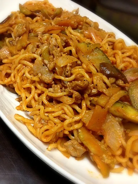 ナポリタン風焼きそば|ヒキッチさん