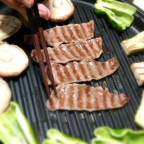 常陸牛で焼肉ー♪♪|オッジさん