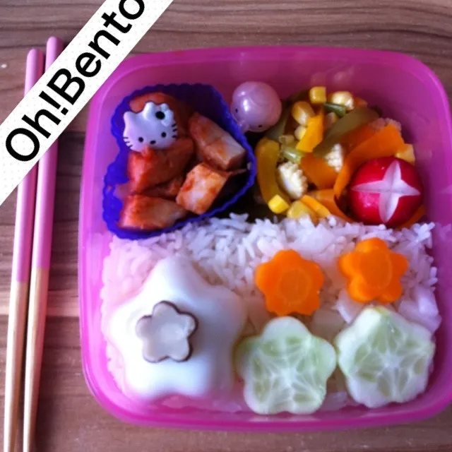 Simple Flower bento|Keith Strattonさん