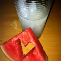 Snapdishの料理写真:watermelon and lemonade|jeahna kertzmanさん