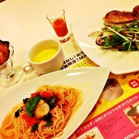 Snapdishの料理写真:イタリアン♡  冷製パスタをメインに♫|まめこさん