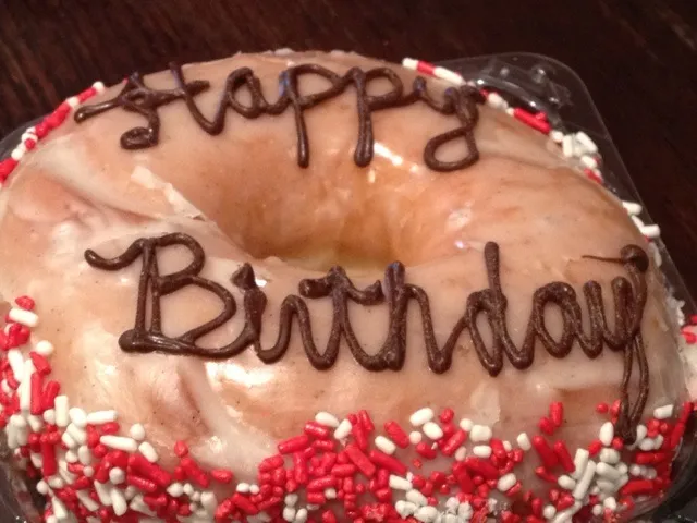 Snapdishの料理写真:Birthday Doughnut|lee ramsayさん