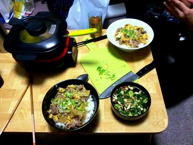 豚丼と味噌汁|ラフトさん