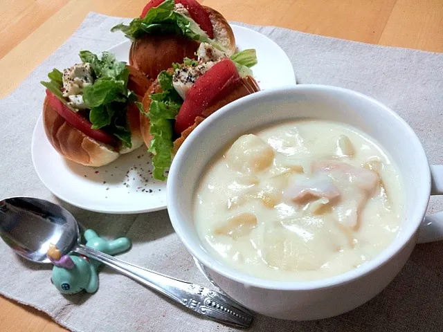 料理何て普段しない彼がシチュー作ってくれた(;_;)確か朝私、ベッキーのCM見てシチュー食べたいなぁってぼそっと言って出勤した気がする(;_;)♡嬉しすぎて！今日はシチュー記念日♡(涙涙涙笑)|美咲さん