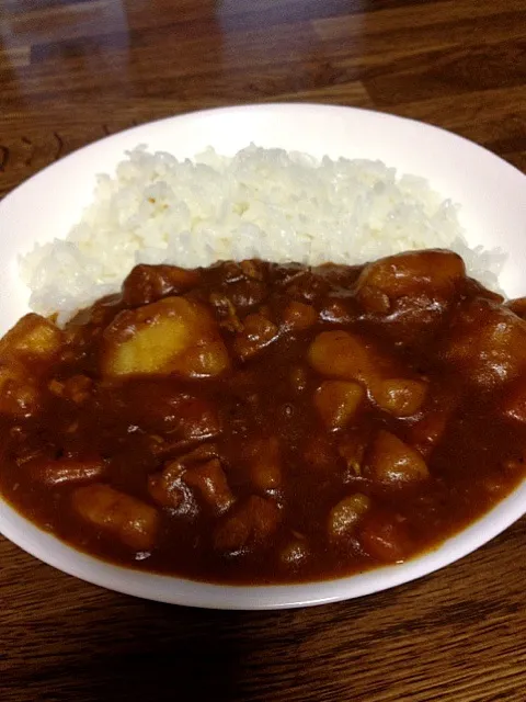 野菜ジュースを使ったチキンカレー|げんさん