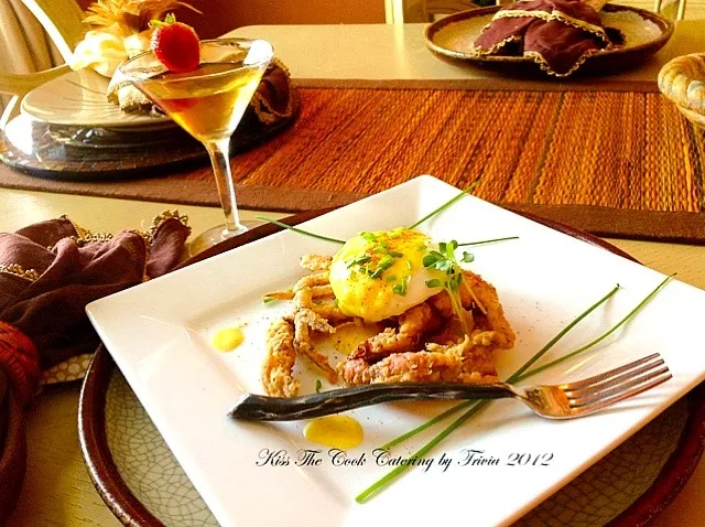 Snapdishの料理写真:Relaxing on this calm Monday afternoon.. Brunch gives me life! This is my Elegant Crab Benedict❤|Taste-New Americanさん