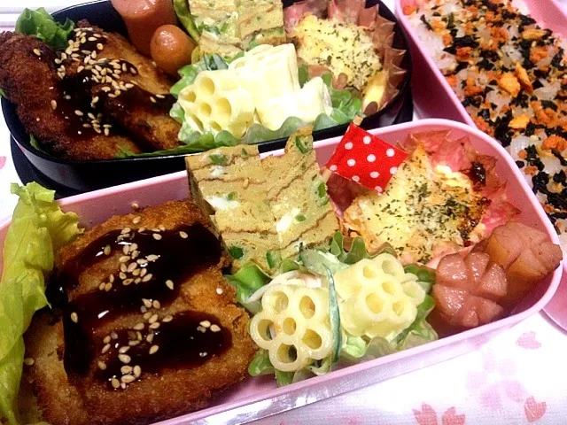 Snapdishの料理写真:チキンカツ弁当|めぐさん