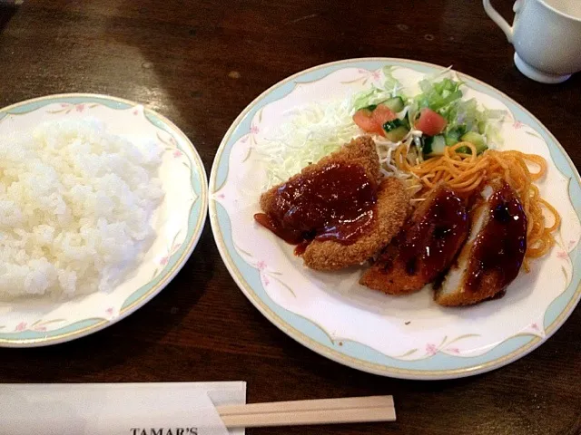 ミンチカツとレンコン肉詰め？|すかラインさん