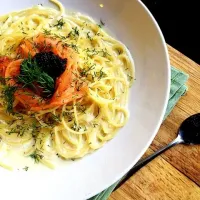 Spaghetti salmon caviar|sasithorn sinhaseniさん