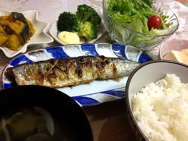 秋刀魚の塩焼き定食|ホッシーさん