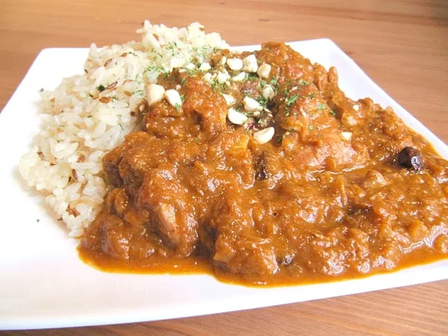 クリーミーチキンカレー クミンライス添え|まめりんさん