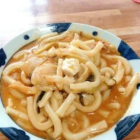 チゲうどん  昨晩の残りバージョン|メイさん