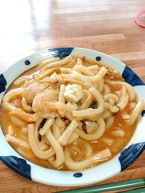 チゲうどん  昨晩の残りバージョン|メイさん