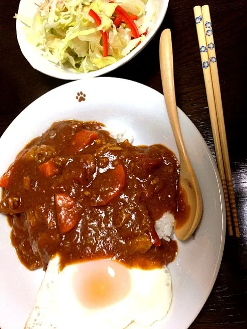 Snapdishの料理写真:旦那の作ってくれたトマトカレー(*^^*)|kozueさん