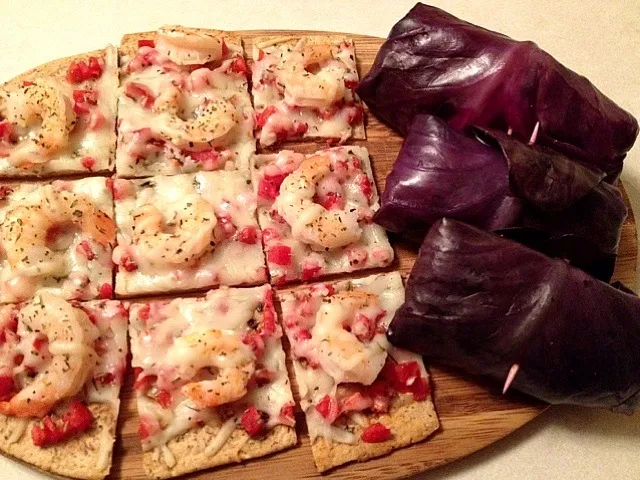 shrimp flatbread, stugged cabbage|Bridgetさん