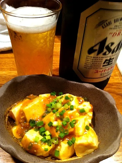 晩酌まずは麻婆豆腐|まえひろさん