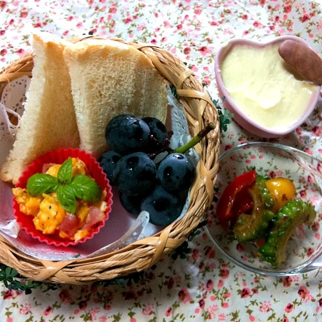 朝ごパンにりんごバター💗|ぽにょ☆さん