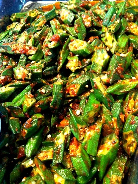 stir fry chili okra|laumeikuanさん