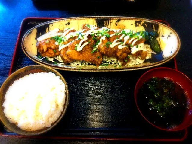 チキン南蛮定食！うまっ！|こたさん