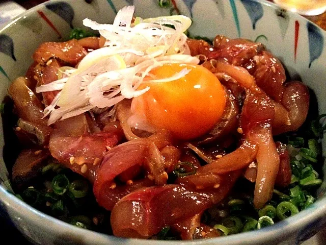 鯵のユッケ丼|蓮さん