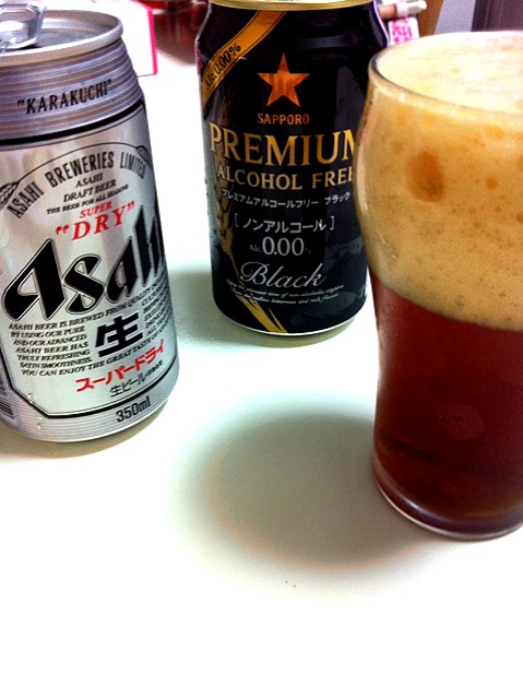 間違ってノンアルコールの黒ビールを買い 酔わないのは悔しいので スーパードライで割った 薄い黒ビール それとも風味が上がったアサヒ どっち ともこ Snapdish スナップディッシュ Id Lemmca